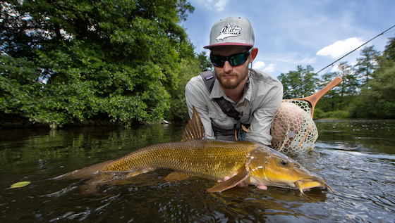 Summer Barbel Fishing - Presenting the fly with a Euro Nymph Rod