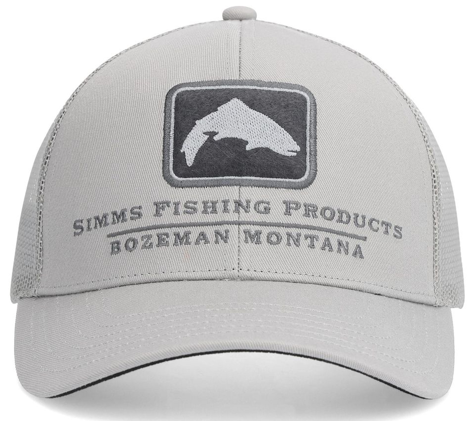 Simms Double Haul Icon Trucker Cap cinder