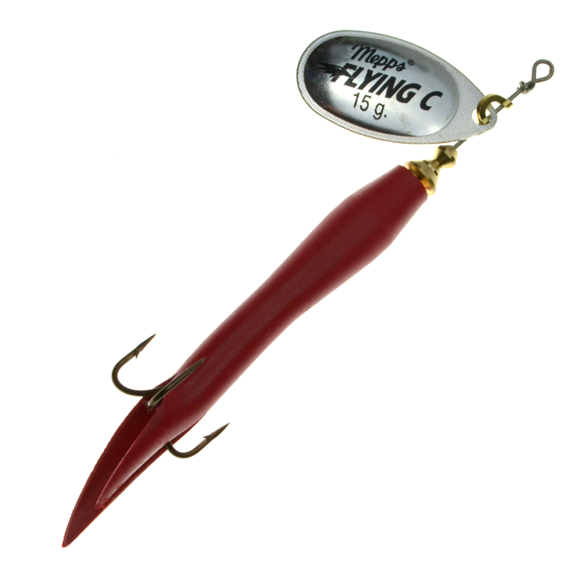 P-18710_Mepps_Aglia_Flying_C_Spinner_silber_rot Mepps Aglia Flying Condom Spinner silver/red