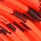 hot orange black barred