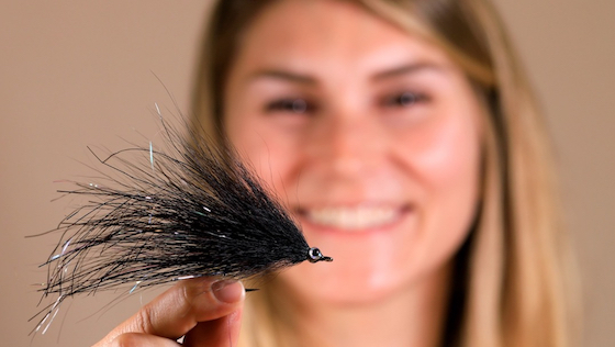 Tying Video 'Dit kleene Schwarze' Pike Streamer by Lisa Jakubowski