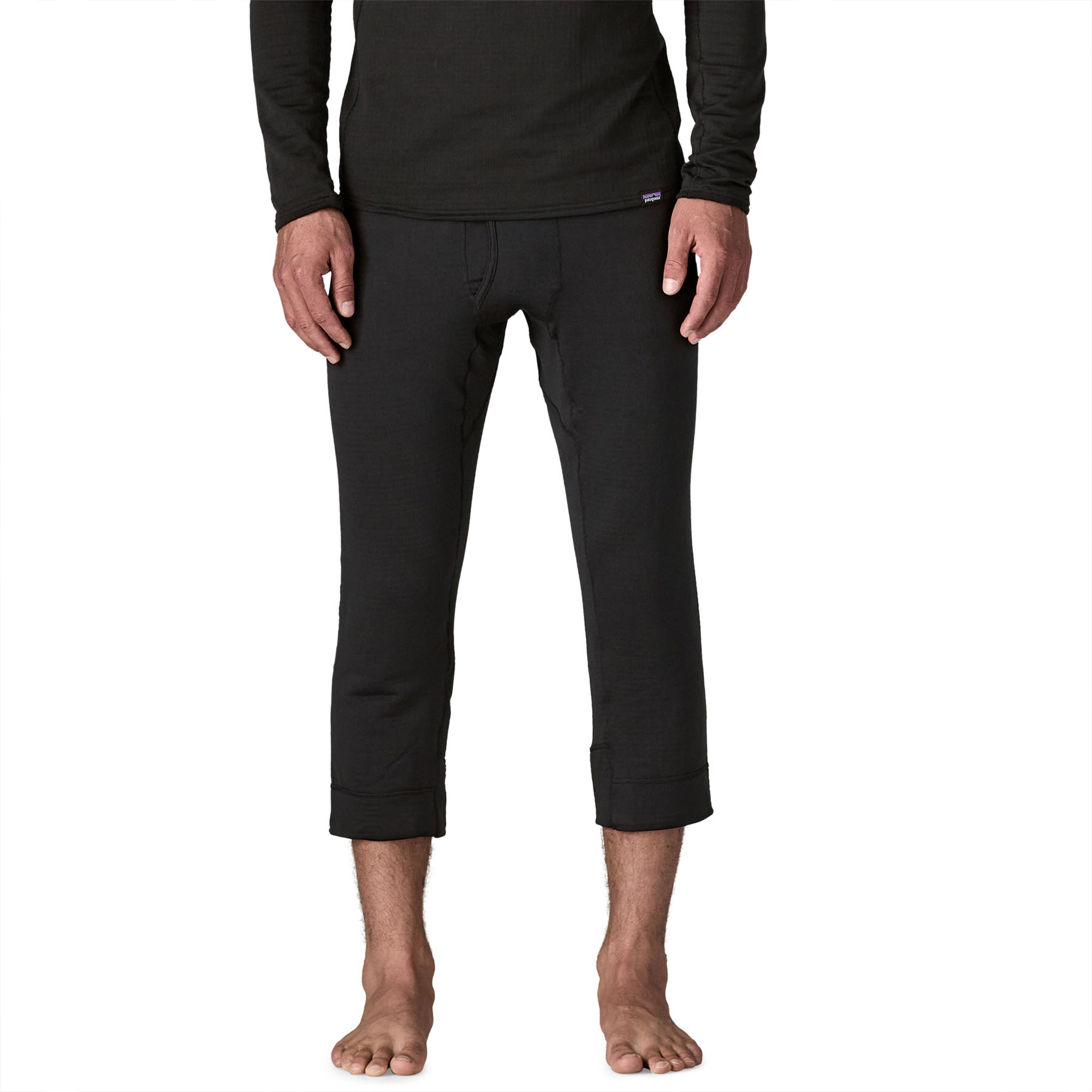 Patagonia Capilene Thermal Weight Boot Length Bottoms Underwear BLK