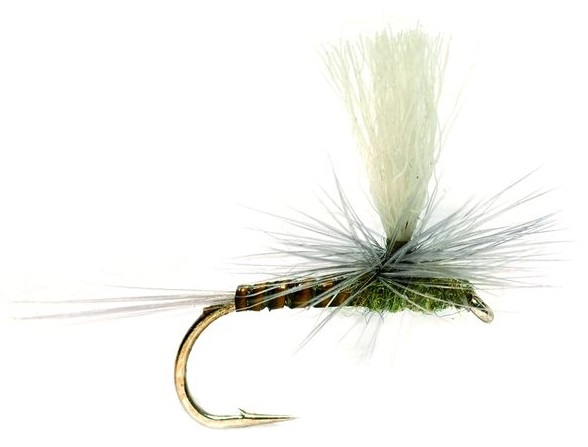 Fulling-Mill-Trockenfliege-Quill-Parachute-Dun-Olive Fulling Mill Dry Fly - Quill Parachute Olive Dun