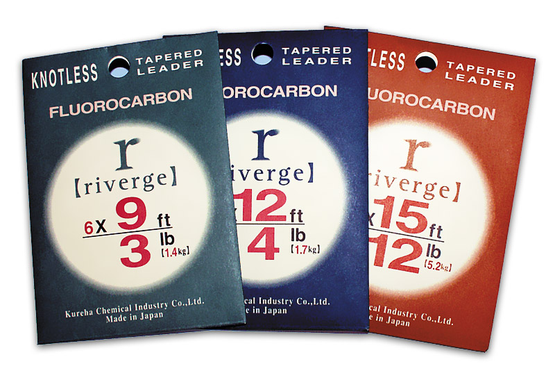 riverge-fluocarbon-leader Riverge Fluorocarbon Tapered Leader 9 ft