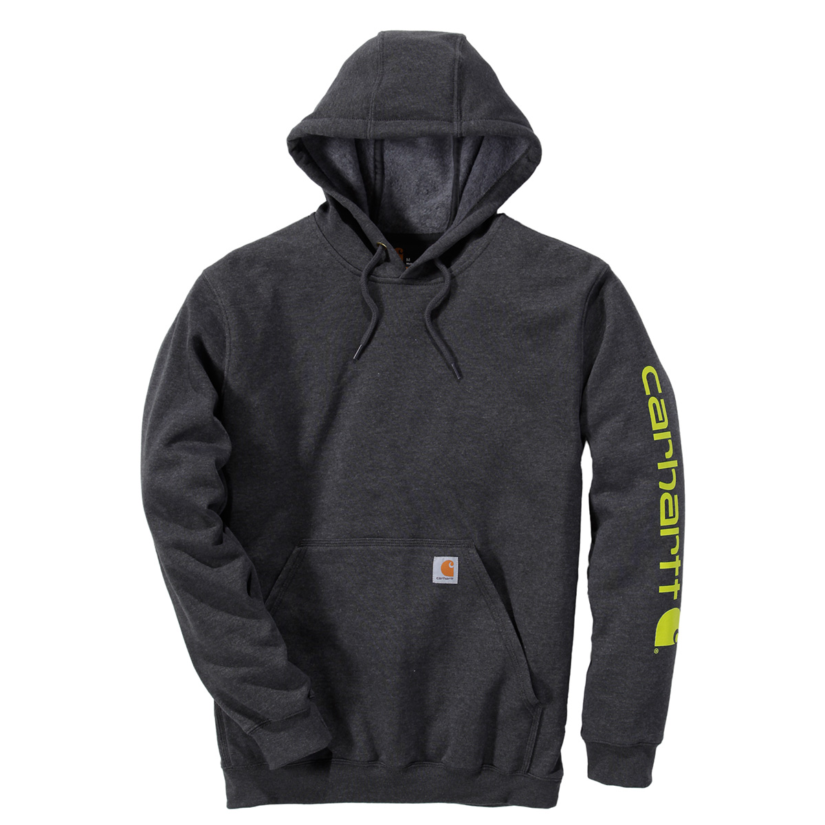 Carhartt Sleeve Logo Hooded Sweater carbon heather