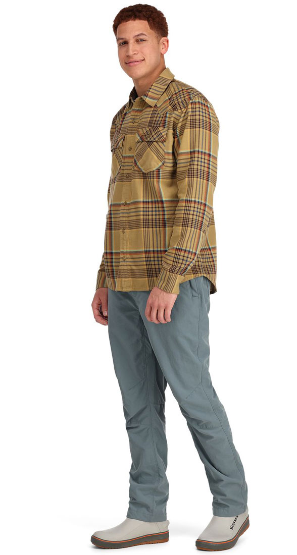 Simms_Santee_Flannel_Shirt_Hemd_camel_navy_clay_neo_plaid_4