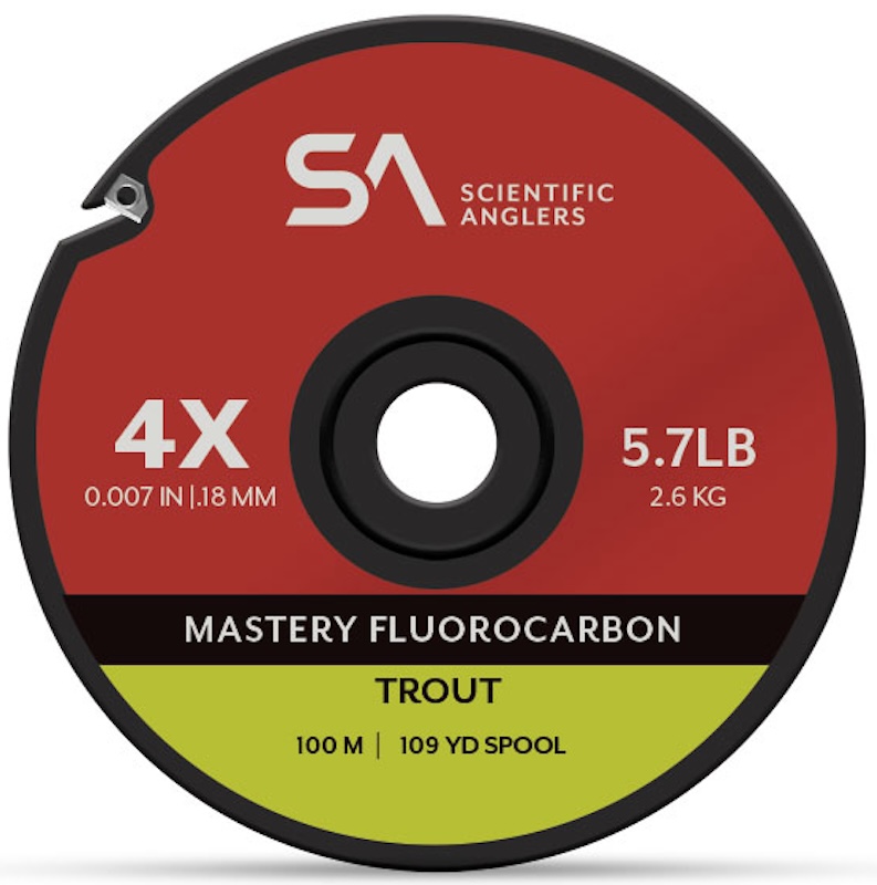 Scientific Anglers Mastery Trout Fluorocarbon Tippet Guide 100 m spool leader material