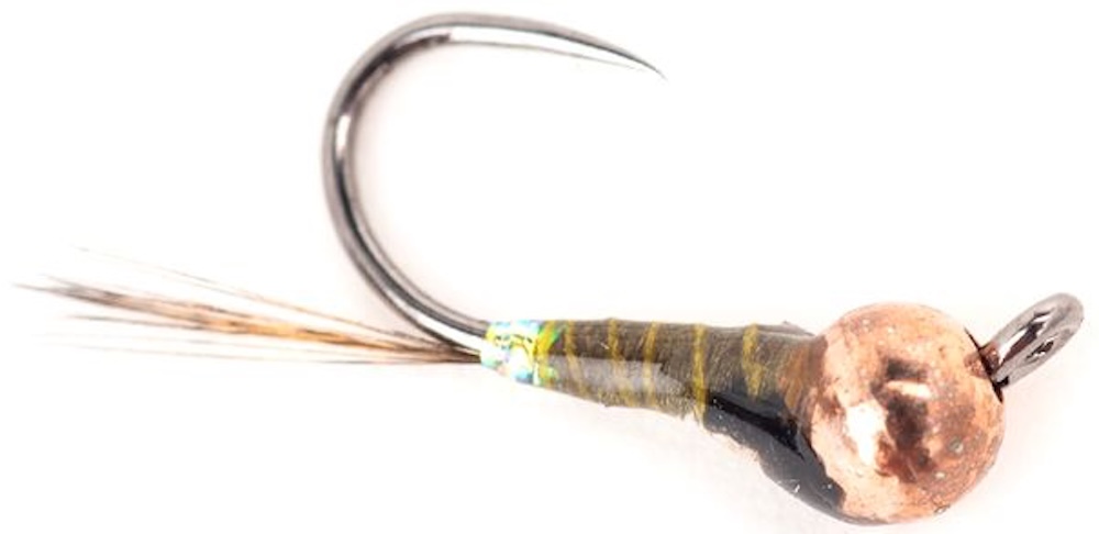 Guideline Nymph Fire Butt Perdigon Olive Barbless