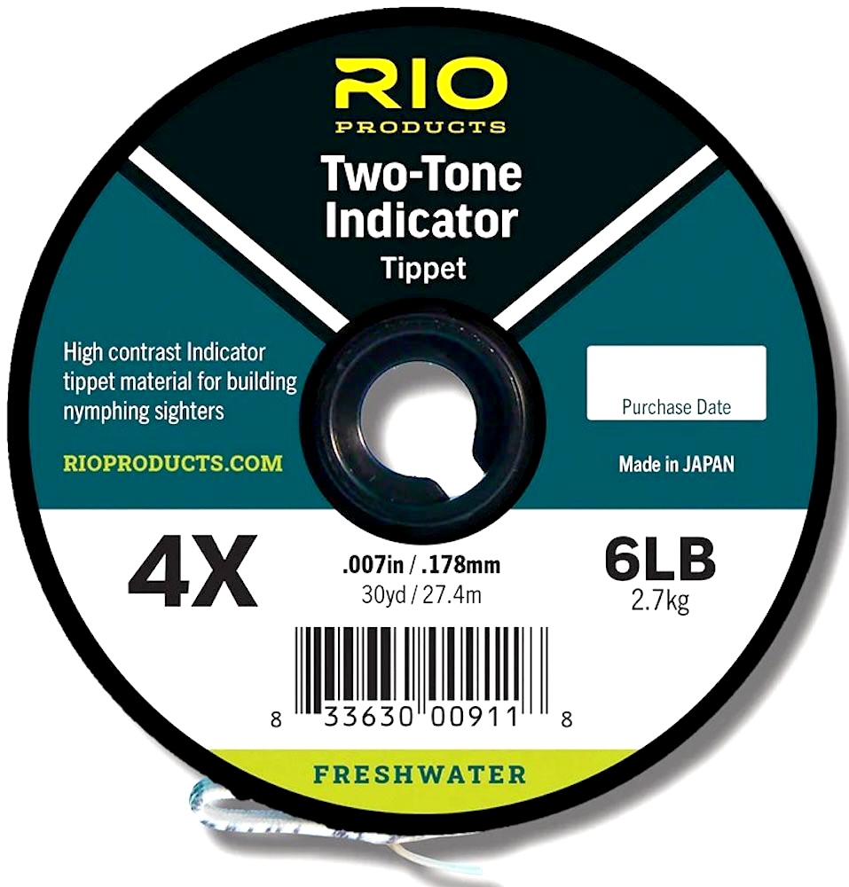 Rio 2-Tone Indicator Tippet Sighter Material black & white