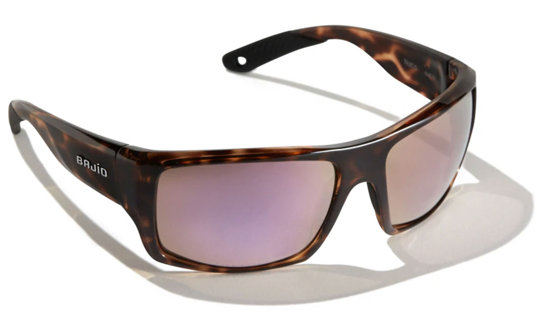 Bajio Polarized Glasses Nato - Dark Tort Gloss (Rose Mirror Glass)