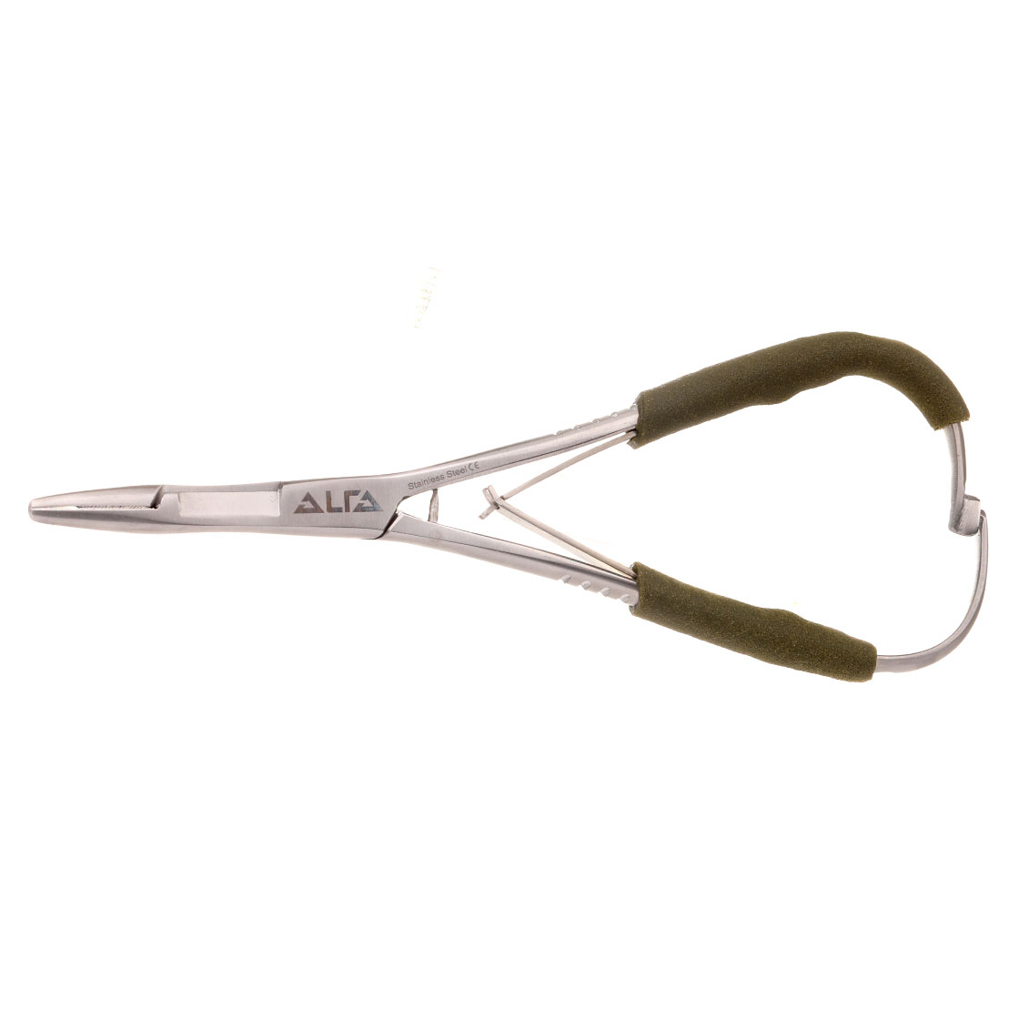 P-20458_forceps_zangenschere_olive Alfa Mitten Scissor Forceps olive