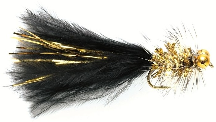 P-29104_Fulling_Mill_Black_-_Gold_Humungus_Streamer_1 Fulling Mill Black & Gold Humungus Streamer
