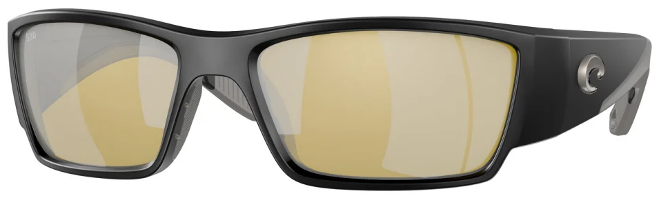 Costa Polarized Glasses Corbina Pro Matte Black (Sunrise Silver Mirror 580G)