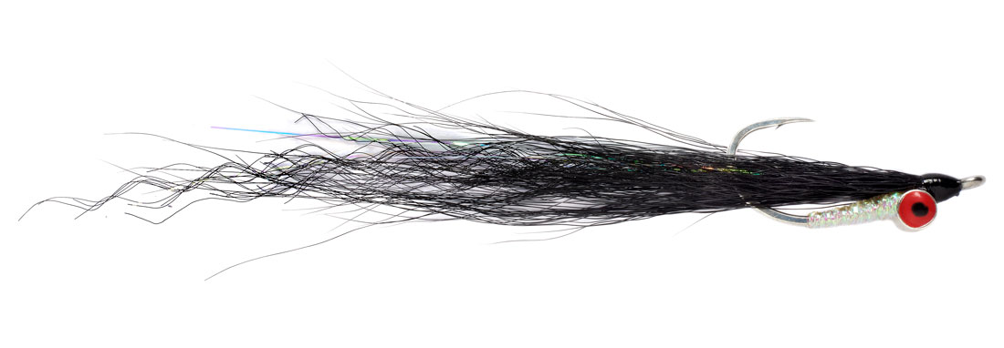 Fulling Mill Streamer - Salty Clouser black