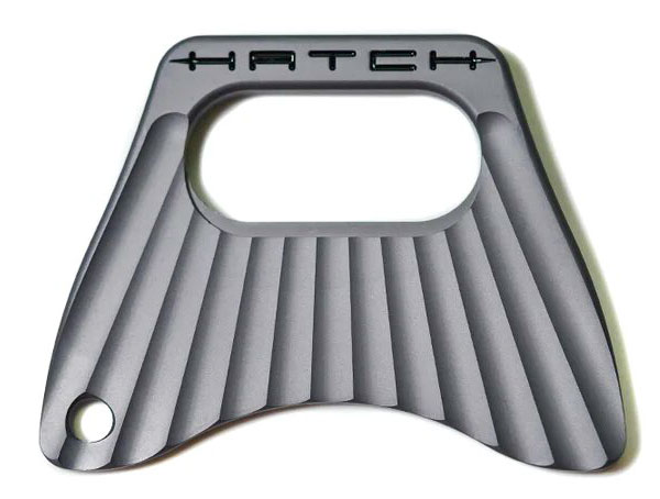 Hatch Fish Tail Bottle Opener Keychain grey