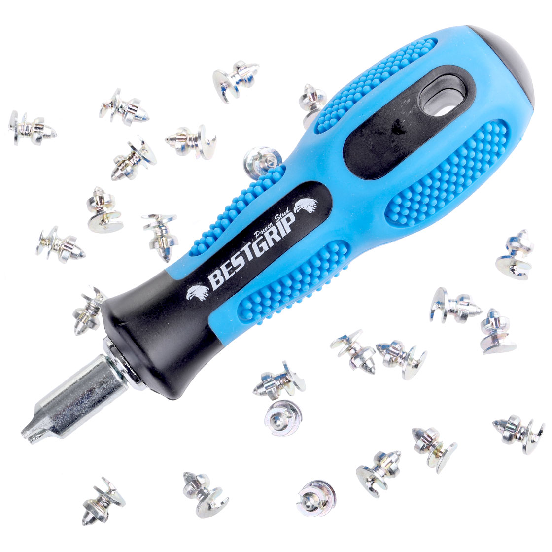 Textreme Tungsten Stud Kit for Rubber Sole Long & Strong Version with Power Tool