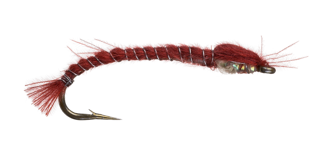 2mp37 Marc Petitjean Nymph - MP37 Midge Larva red