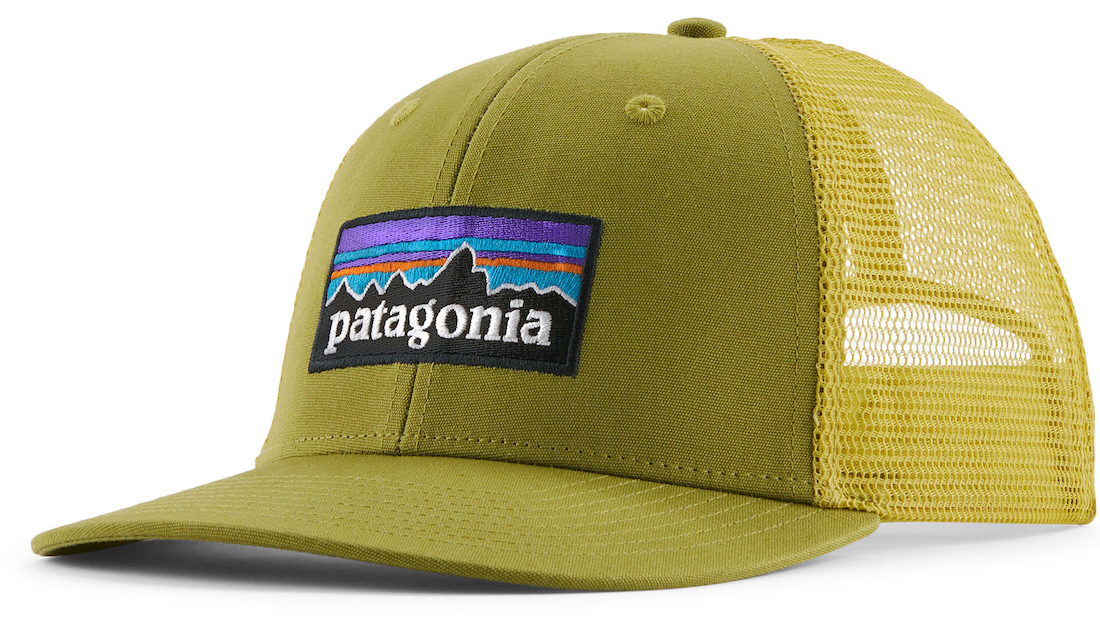 P-28196_Patagonia_P-6_Logo_Trucker_Hat_GRZG_ Patagonia P-6 Logo Trucker Hat Cap GRZG - Graze Green