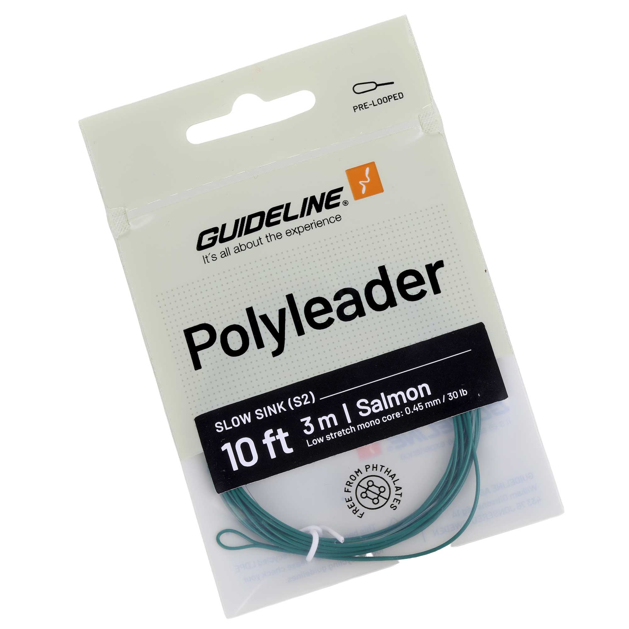 Guideline Polyleader Salmon 10 ft