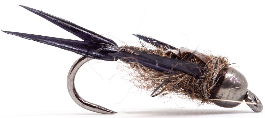 Superflies Brown Stonefly Tungsten Nymph #14