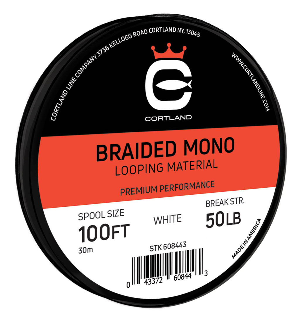 Cortland Braided Mono Looping Material 50lb white