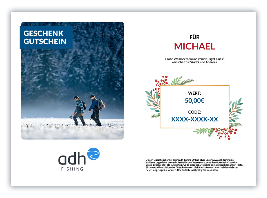 adh-fishing gift voucher to print out (design and value of your choice)