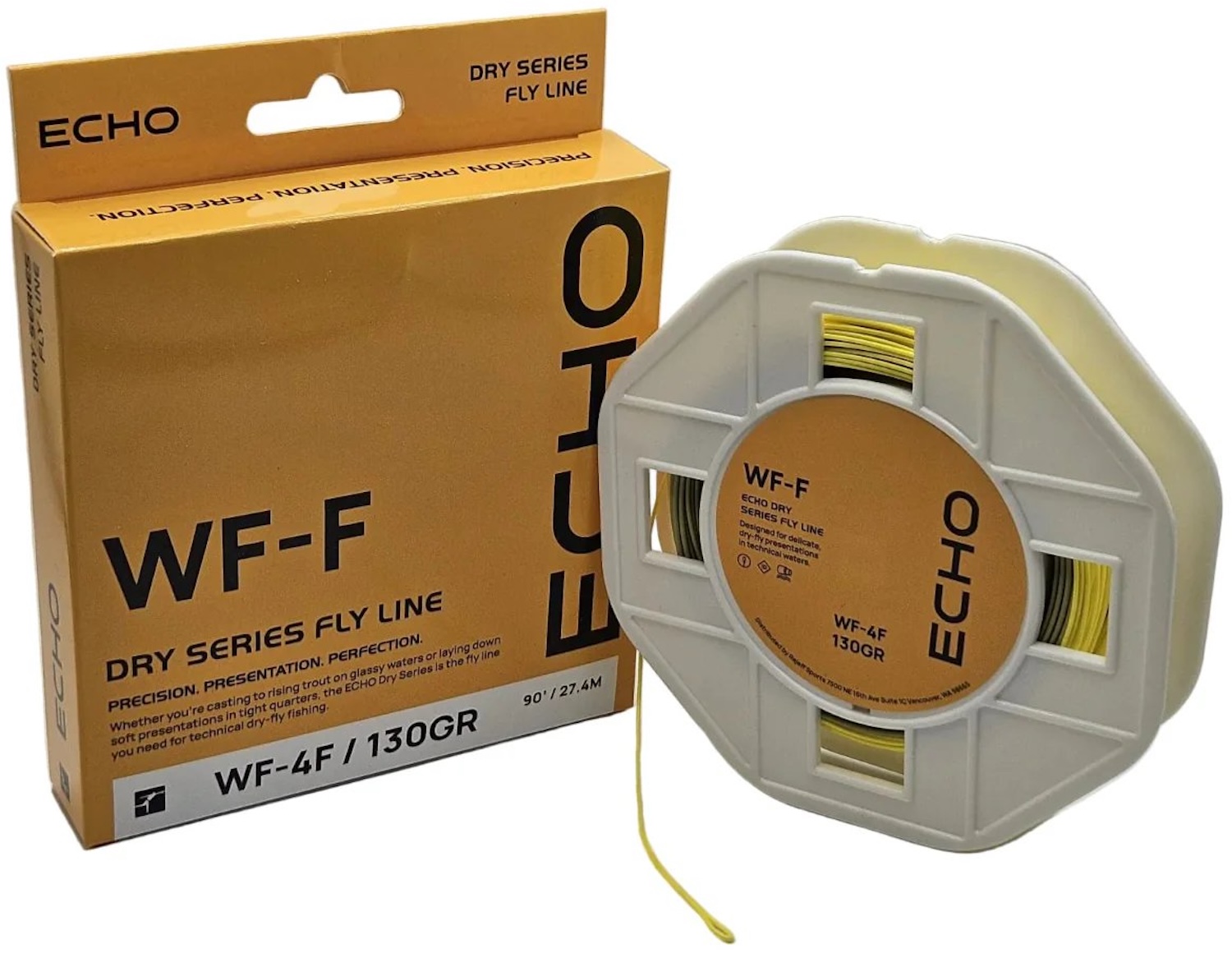 ECHO Dry Fly Line fly line olive pale yellow