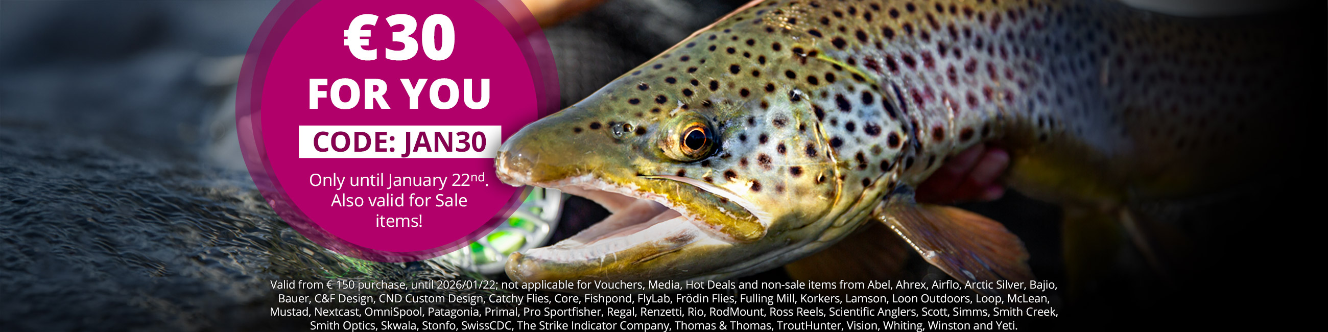 €30 for You with Code JAN30