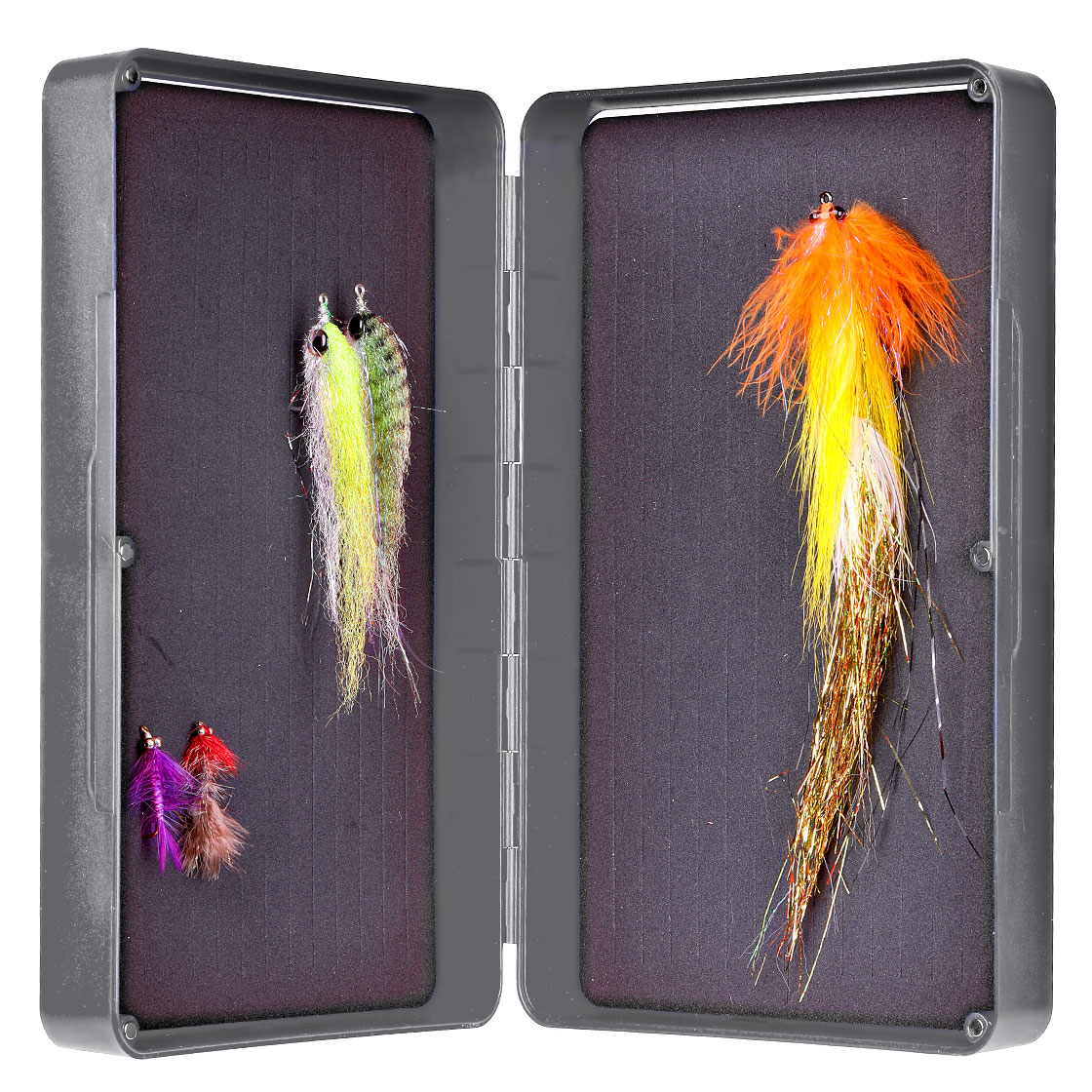 P-24243_fulling-mill_streamer_max-box_fliegenbox_grey Fulling Mill Streamer Max Box Fly box grey