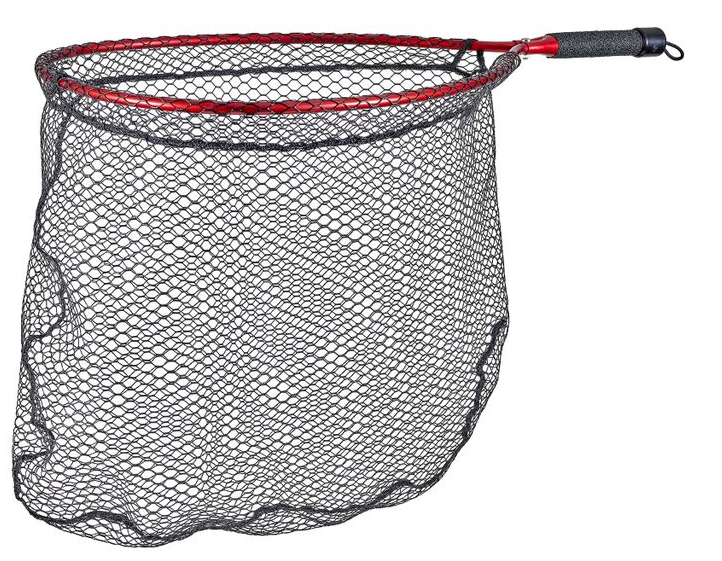 P-25516_McLean_Angling_Net_R602_Red_Rubber_Net_ McLean Angling R602 Bronze Series M red Handle Net