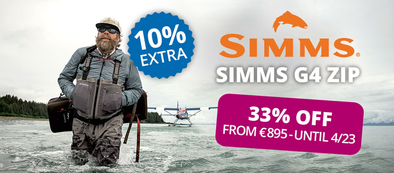 Simms G4 Zip Waders: only €895 until 4/23