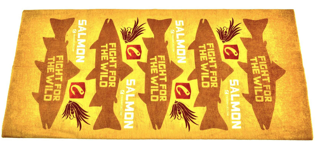 P-26620_Frodien_Flies_Salar_Salmon_Nacken_Halstuch_Yellow_ Frödin Salar Salmon Club Neck Tube scarf yellow