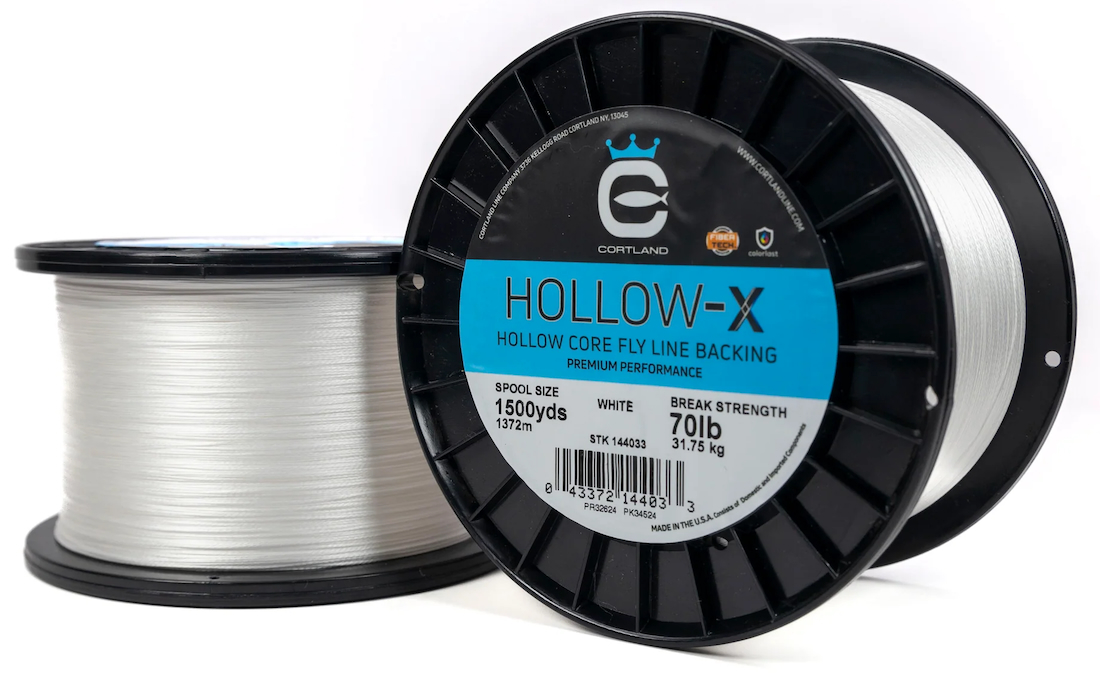 Cortland Hollow X Backing - Spliceable Hollow Core White - 600 YDS Cortland Hollow X Backing - Spliceable Hollow Core White - 600 YDS