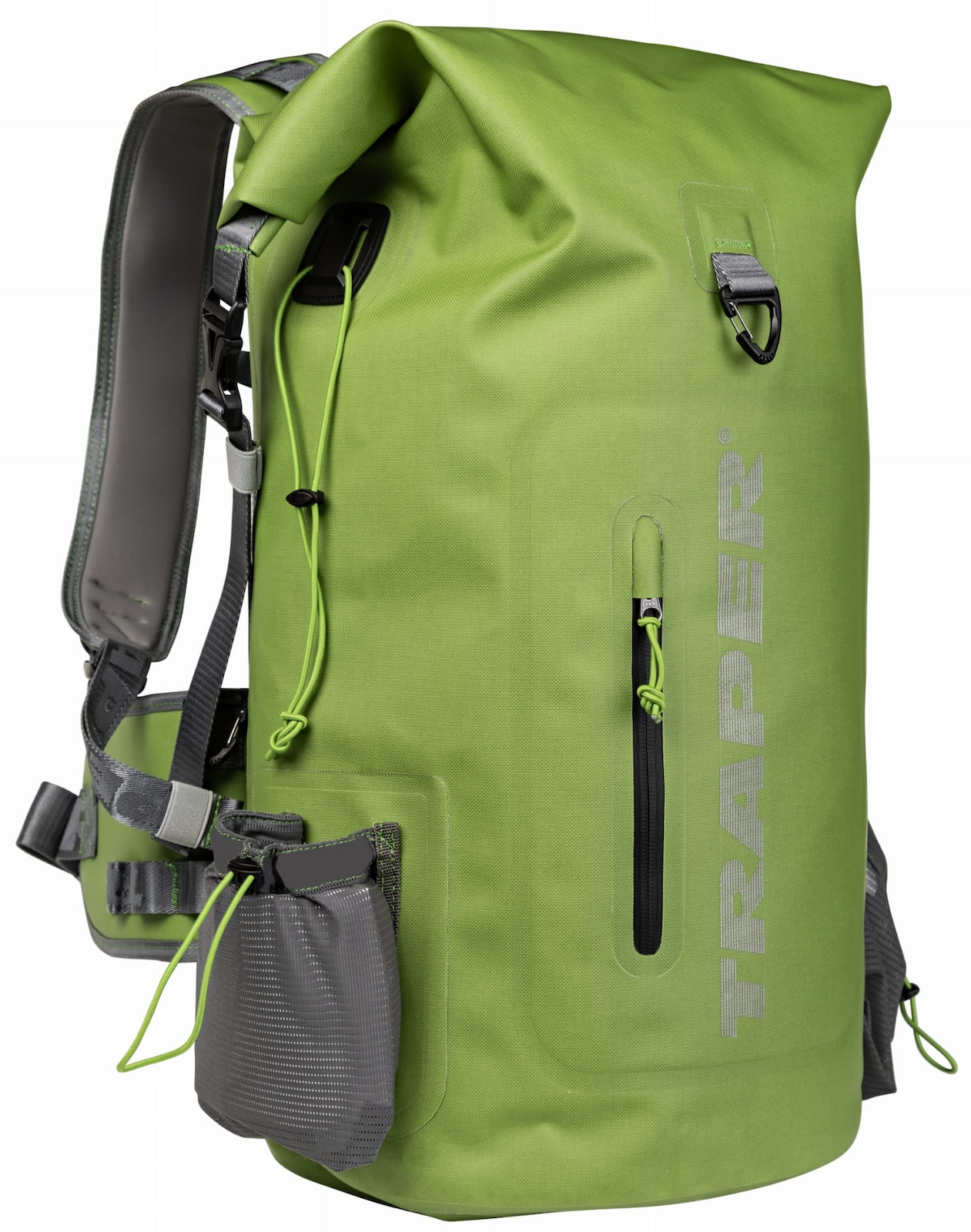 Traper Extreme Backpack Roller - waterproof roll-top backpack Green