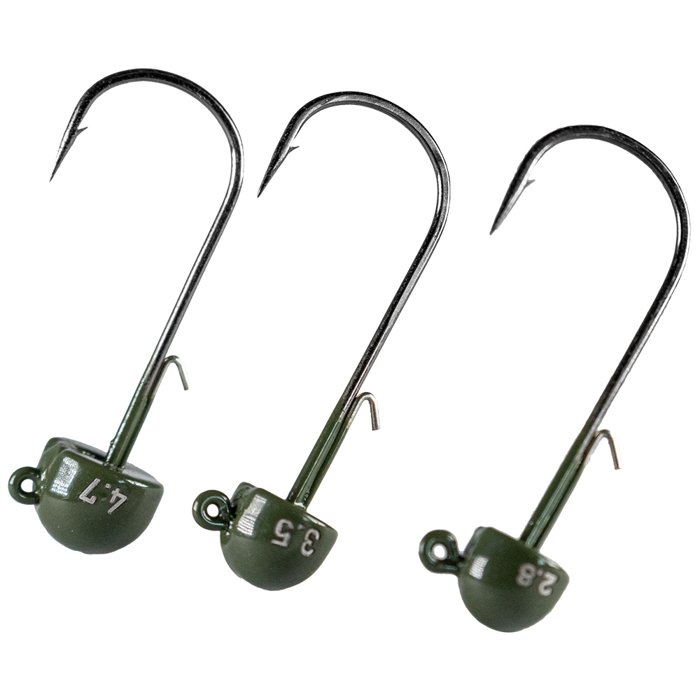 LMAB Tungsten Ned Jig #2/0 green pumpkin