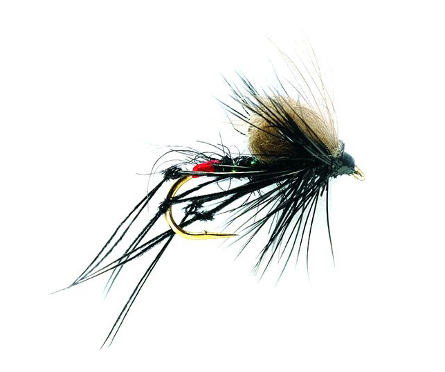Fulling-Mill_Dry-Flies_CdC-Black Fulling Mill Dry Fly - Hopper CDC Black