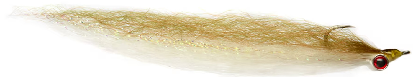 Fulling Mill Saltwater Fly Slinky Clouser Khaki