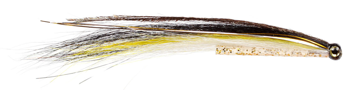 guideline_tubenfliege_hka_sunray_black_yellow Guideline Tube Fly - HKA Sunray Black & Yellow