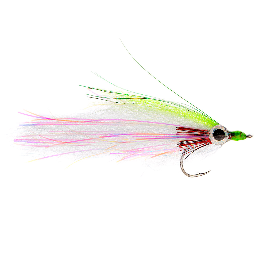 P-15689-H2O-Streamer-flashy-profile-baitfish-chartreuse Fishient H2O Streamer - Flashy Profile Baitfish chartreuse & white