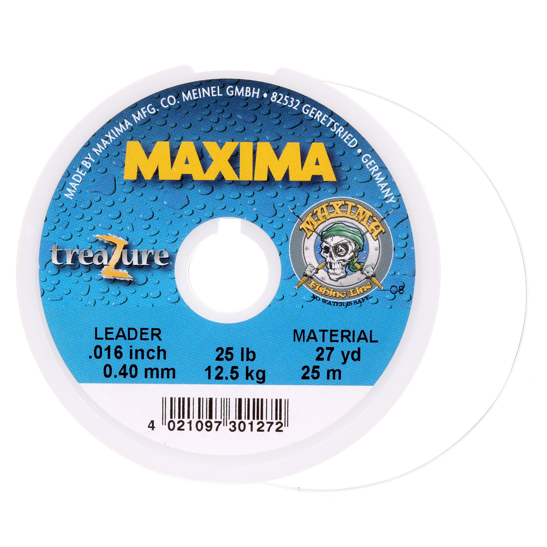 P-28893_Maxima-Treazure-Tippet-25-m-Vorfachmaterial-Clear Maxima Treazure Tippet 25 m Clear
