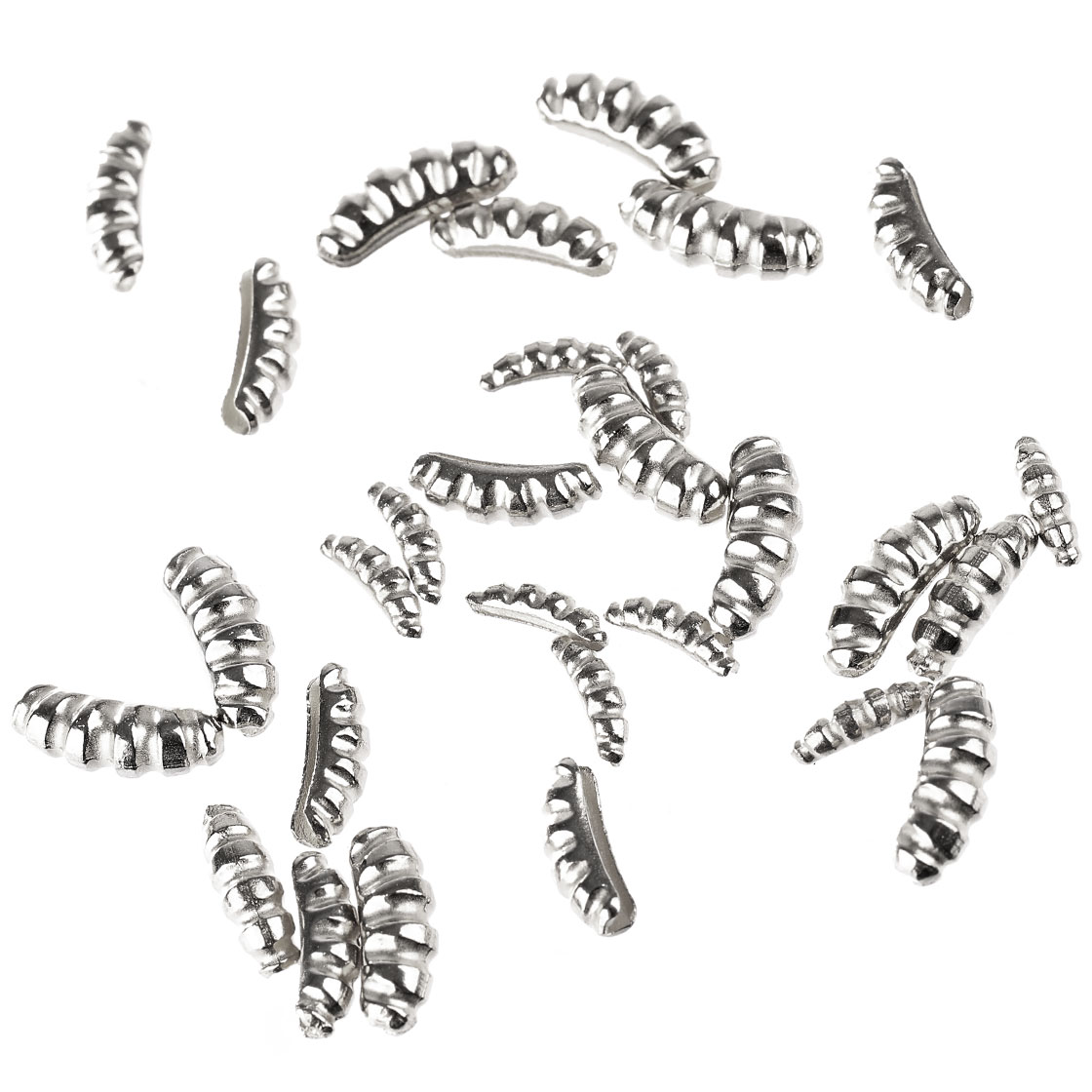 Wurm Tungsten nymph body ribbed old silver