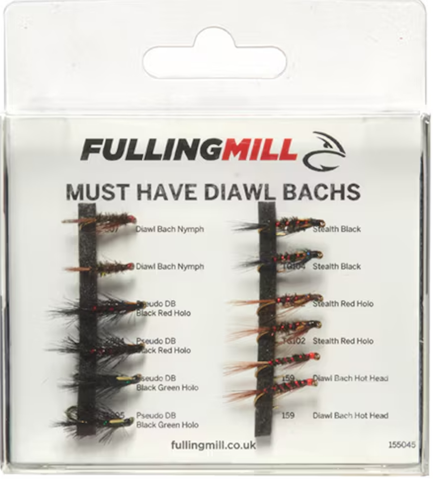 Fulling Mill Must Have Diawl Bachs fly set