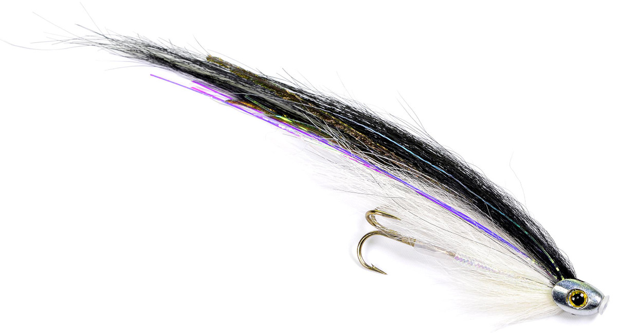 Guideline Tube Fly Scullray black & white