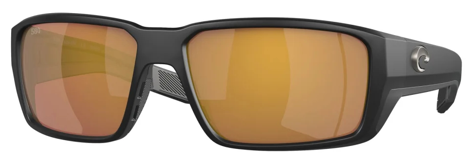 P-28661_Costa_Fantail_Pro_Matte_Black_Gold_Mirror_580G_ Costa Polarized Glasses Fantail Pro Matte Black (Gold Mirror 580G)