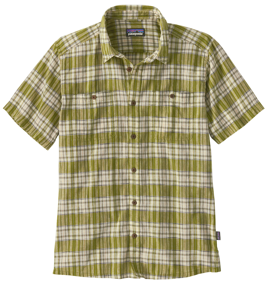 Patagonia M's Back Step Shirt SLGR - Sunlight: Graze Green