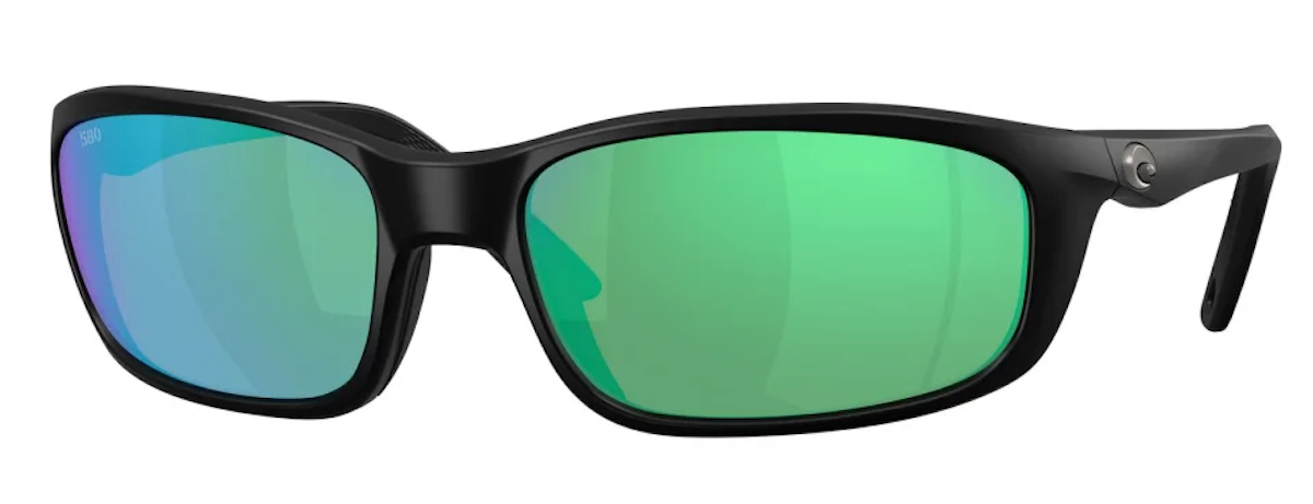 Costa polarised glasses Brine II Matte Black Green Mirror 580P
