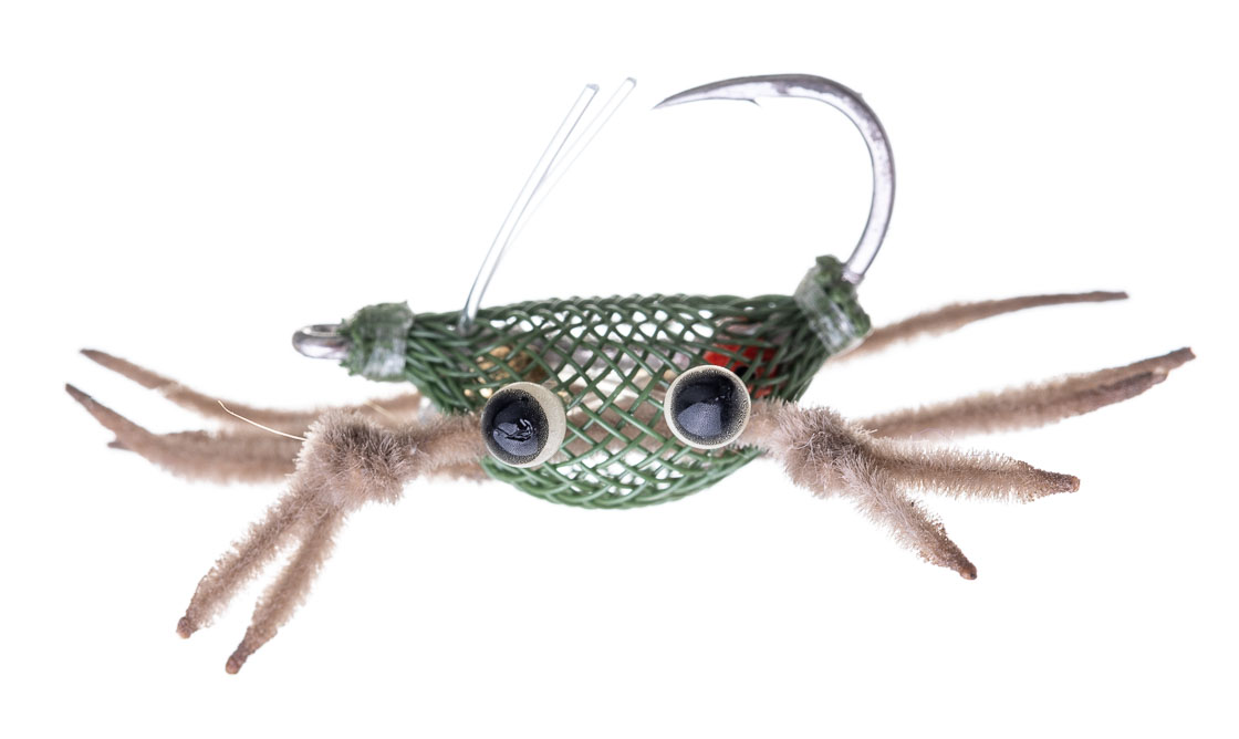 Fishient_H2O_Salzwasserfliege_Flexo_Crab_-olive_1 Fishient H2O Saltwater Fly - Flexo Crab olive