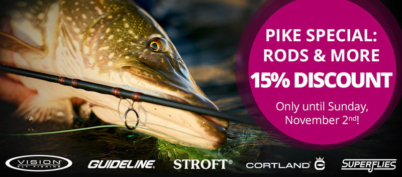 Pike Special: 15% Discount on Rods & more