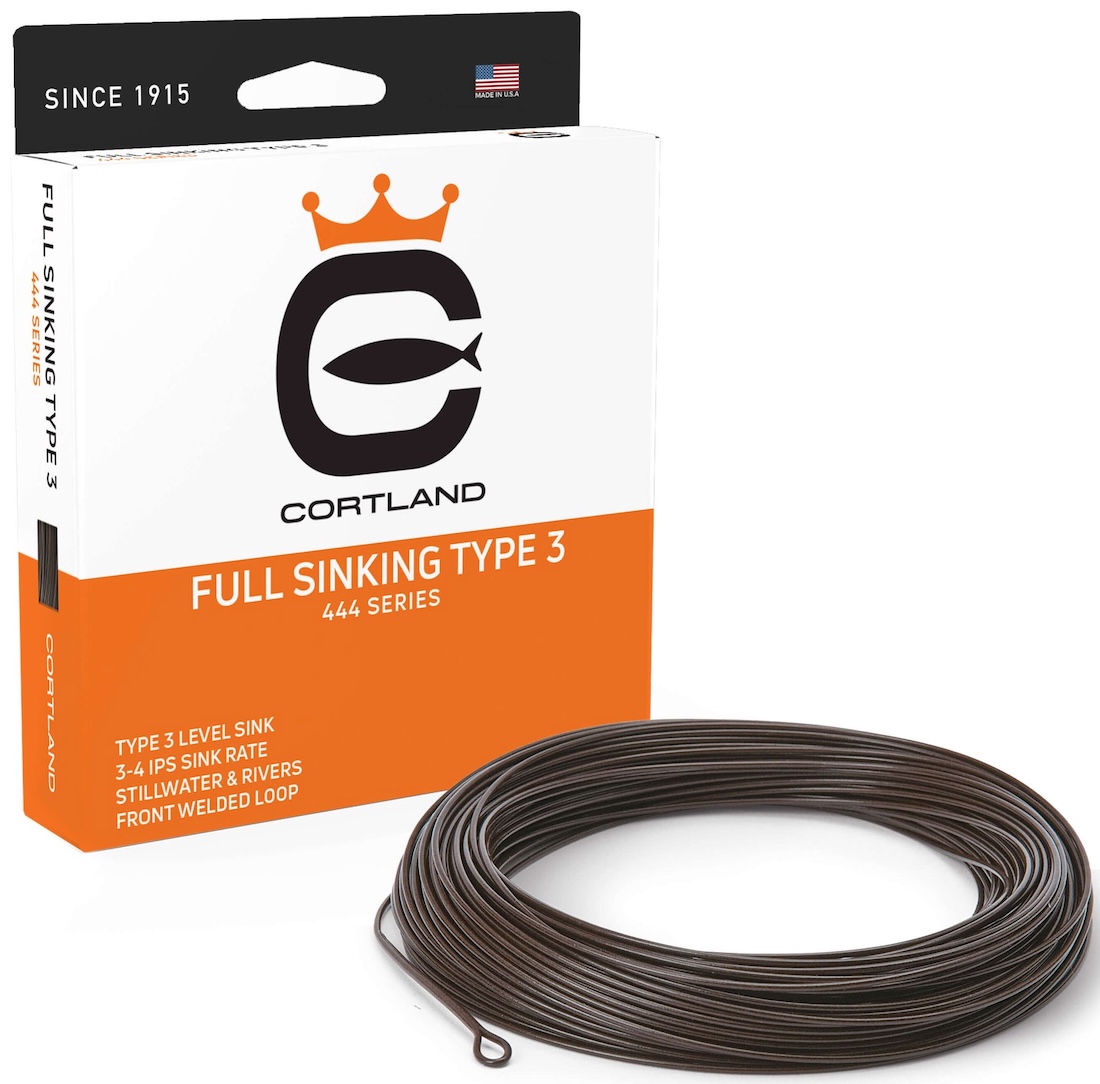 P-28521_Cortland_444_Full_Sinking_Flyline_Type_3_Brown_Fliegenschnur Cortland 444 Full Sinking Flyline Type 3 Brown Fly Line