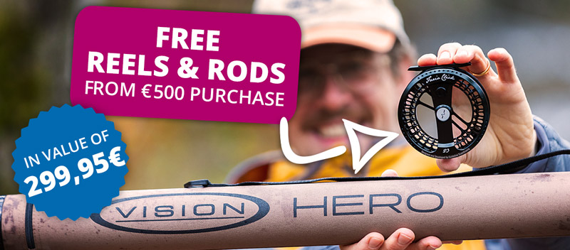 Bonus: Free Reel or Rod from €500 purchase